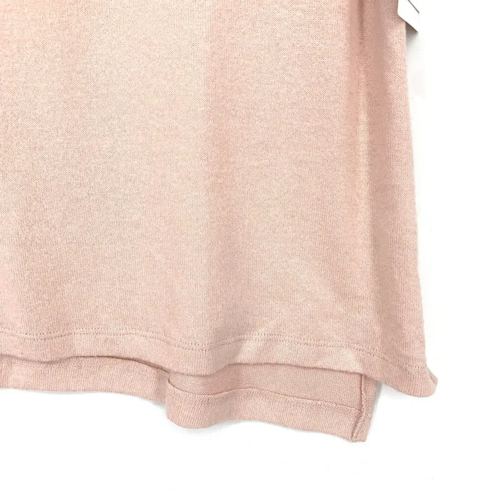 Abound V-Neck Short Sleeve T-Shirt Womens Size Medium Pink
